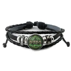 Именной кожаный браслет Владимир BSK-2016