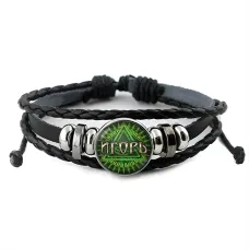 Именной кожаный браслет Игорь BSK-2027