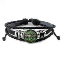 Именной кожаный браслет Матвей BSK-2034