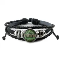 Именной кожаный браслет Руслан BSK-2042