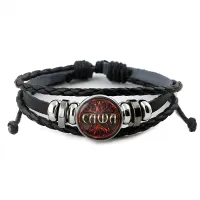 Именной кожаный браслет Александра BSK-2051