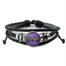 Именной кожаный браслет Алина BSK-2054