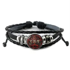 Именной кожаный браслет Ева BSK-2071