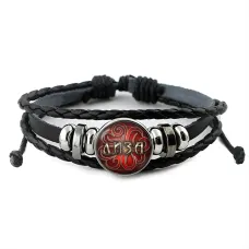 Именной кожаный браслет Елизавета BSK-2074