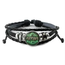 Именной кожаный браслет Ирина BSK-2076