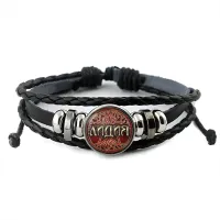 Именной кожаный браслет Лидия BSK-2082