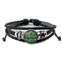 Именной кожаный браслет Марина BSK-2086