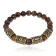 Рунический браслет Богатство навсегда с нат.камнем Тигровый глаз 8мм BSRQ-05