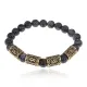 Рунический браслет Богатство и преумножение с нат.камнем Лабрадор 8мм BSRQ-23
