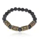 Рунический браслет Богатство и благосостояние с нат.камнем Змеевик 8мм BSRQ-24