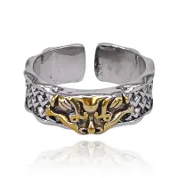 Безразмерное кольцо Дракон, 7мм KL546