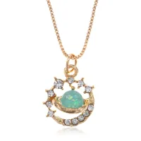 Кулон Планета на цепочке, d.7,5мм BJK453