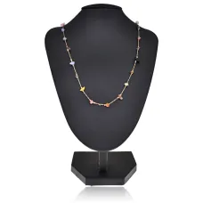 Колье с натуральными и синтетическими камнями, 45 см BJK454
