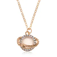 Кулон Сатурн на цепочке, 15х20мм BJK457