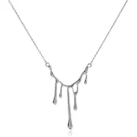 Кулон Капли на цепочке 60х45мм BJK458