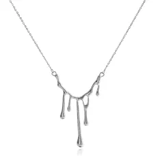 Кулон Капли на цепочке 60х45мм BJK458