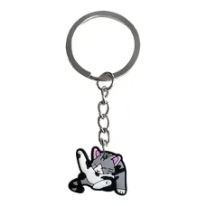 Брелок из ПВХ Кот, 8х2,5см BK183-01