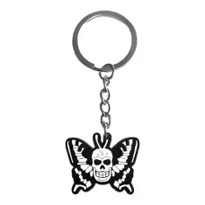 Брелок из ПВХ Бабочка и череп, 9х2,5см BK185-06