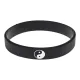 Спортивный резиновый браслет Инь-Ян, цвет черный BS822-02