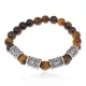 Рунический браслет Богатство навсегда с нат.камнем Тигровый глаз 8мм BSRR-05