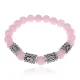 Рунический браслет Богатство и любовь с нат.камнем Розовый кварц 8мм BSRR-11