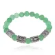 Рунический браслет Богатство и удача с нат.камнем Нефрит 8мм BSRR-13