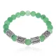 Рунический браслет Богатство и здоровье с нат.камнем Нефрит 8мм BSRR-25