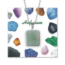 Кулон с Нефритом на цепочке KUL03-08