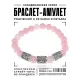 Рунический браслет Женское счастье с нат.камнем Розовый кварц 8мм BSRH1-004