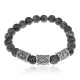 Рунический браслет Успех и личностный рост с нат.камнем Лабрадор 8мм BSRH1-005