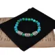 Рунический браслет Рунические активаторы с синт.камнем Хризоколла 8мм BSRH1-006