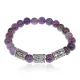 Рунический браслет Стабильный доход с нат.камнем Аметист 8мм BSRH1-007