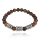 Рунический браслет Максимальное развитие с нат.камнем Тигровый глаз 8мм BSRH1-010
