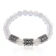 Рунический браслет Привлечение партнера по судьбе с синт.камнем Лунный камень 8мм BSRH1-027