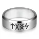 Кольцо с рунической формулой Мужская слава, р.10 KLL-003-10