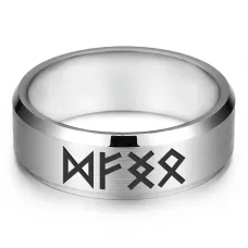 Кольцо с рунической формулой Изобилие в семье, р.12 KLL-009-12