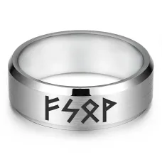 Кольцо с рунической формулой Успех во всех делах, р.12 KLL-012-12