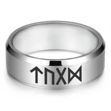 Кольцо с рунической формулой Победа в тендере, аукционе, конкурсе, р.11 KLL-015-11