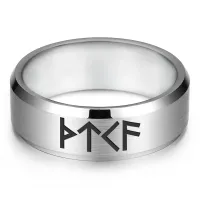 Кольцо с рунической формулой Формула обретения мудрости, р.8 KLL-018-8