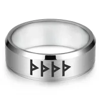 Кольцо с рунической формулой Приворотное заклинание, р.8 KLL-021-8