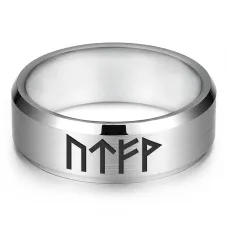 Кольцо с рунической формулой Работа и карьера, р.9 KLL-022-9