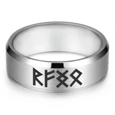 Кольцо с рунической формулой Успешное вложение денег, р.12 KLL-027-12