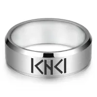 Кольцо с рунической формулой Защитный щит Зеркало, р.12 KLL-029-12