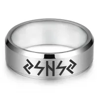 Кольцо с рунической формулой Сжигание жиров, р.8 KLL-032-8