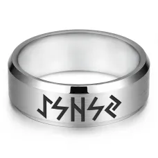 Кольцо с рунической формулой Чистка и защита от негатива, р.12 KLL-033-12