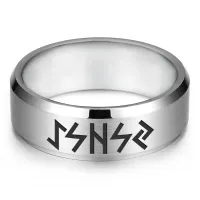 Кольцо с рунической формулой Чистка и защита от негатива, р.8 KLL-033-8