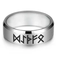 Кольцо с рунической формулой Привлечение денег, р.10 KLL-034-10