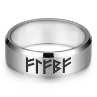 Кольцо с рунической формулой Рост денежного потока, р.12 KLL-038-12