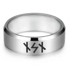 Кольцо с рунической формулой Нейтрализация негатива, р.8 KLL-049-8