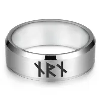 Кольцо с рунической формулой Защита от колдовства, р.10 KLL-051-10